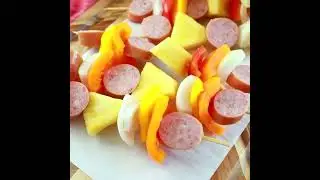 Blackstone Griddle Hawaiian Kielbasa Kabobs