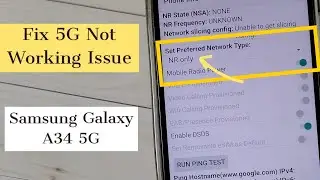 [Fixed] How To FIX 5G Not Working On Samsung Galaxy A34 5G