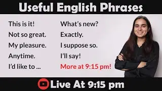 Class 1 - Useful English Phrases - Live With Ash