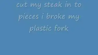 parody of papa roach's last resort to plastic fork