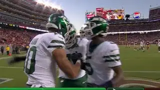Aaron Rodgers Throws First Touchdown as Jets to Allen Lazard vs 49ers | NFL 2024
