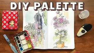 How to make a DIY travel watercolor palette