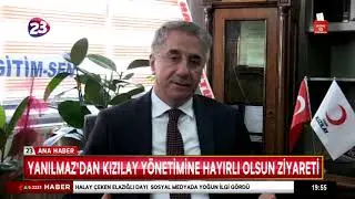 YANILMAZ'DAN KIZILAY YÖNETİMİNE HAYIRLI OLSUN ZİYARETİ