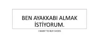 TÜRKÇEDE ALIŞVERİŞ - TÜRKÇE ALIŞVERİŞ İFADELERİ - SHOPPING PHRASES IN TURKISH