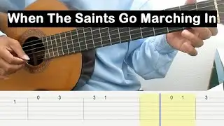 When The Saints Go Marching In Guitar Tutorial TAB Guitar Lessons for Beginners