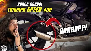 🚨 Triumph Speed 400 com Ponteira Esportiva da MTG | Ronco da Triumph Speed 400 Esportivo  x Original