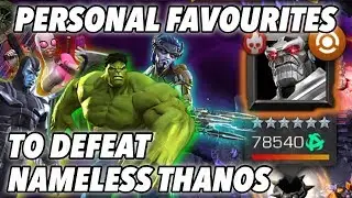 Favourite 4-Star Champions To Defeat Uncollected Nameless Thanos! | Marvel Contest of Champions