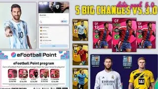 DATA PACK 5.0 Biggest Changes Coming in New Update || PES 2021 eFootball
