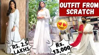 Made my *DREAM* Manish Malhotra White Outfit from Scratch in 48 hours | #SarahVlogs