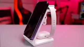 Беспроводное зарядное устройство 3 в 1 для iPhone и Samsung