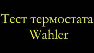 тест термостата Wahler