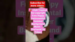 🍓 Chill Tropical No Copyright Free Happy Instrumental Summer Background Music - 'Enchanté' by Tobjan