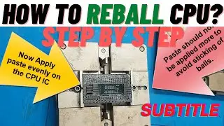 How to Reball CPU Step By Step | INTEL BGA CPU REBALLING | EASY CPU REBALLING TECHNIQUE | LAPTEX