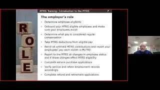 Employer training - Introduction to the MTRS