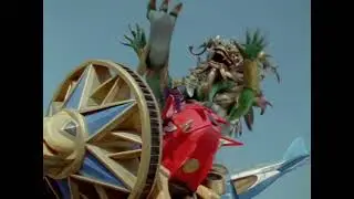Massive Green Dragon Kaiju tramples Mecha! (Loop)