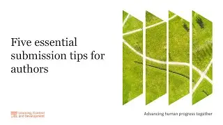Five essential submission tips for authors