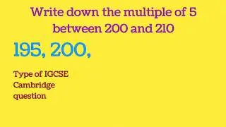 Multiple of 5 between 200 and 210