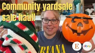 community yardsale haul for resale