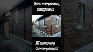 Отделка стен деревом # Shorts
