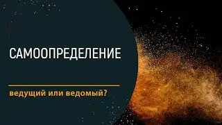 Самоопределение: ведущий или ведомый?