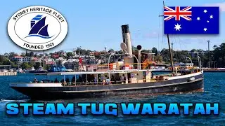Steam Tug 'Waratah' - Sydney Heritage Fleet - Sydney Harbour Cruise, 21st May 2023