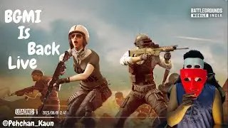 BGMI LIVE || BGMI IS BACK || Battlegrounds Mobile India || No Webcam  || 