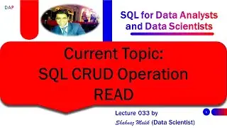 033 - SQL for Data Analysts and Data Scientists - SQL - READ