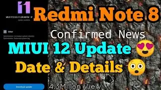 Redmi Note 8 MIUI 12 | MIUI12 Update Redmi Note 8 | Redmi Note 8 Update MIUI12 | Cool Trickz