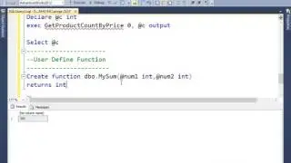 27 Implementing User Defined Functions in SQL Server