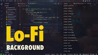 Lofi Background in Visual Studio Code