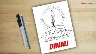 How to Draw diya for diwali | drawing diya| diwali diya