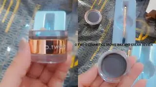 O Two O Cosmetics Two In One Brow Wax And Brow Cream Review
