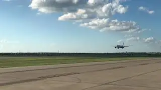 United 787 lands at FTW (for a repaint already)?