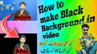 How to make Black Background in video without green screen | how to remove background in video