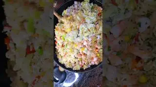 I'm going crazy over thus shrimp fried rice. 