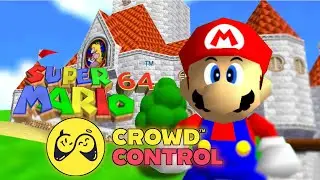 Mario Speedrun But YOU Mess Up My Game | Mario 64 (Crowd Control) #shorts