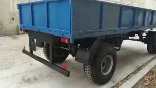 Недорогой тракторный прицеп, раздвижной для перевозки опор ЛЭП