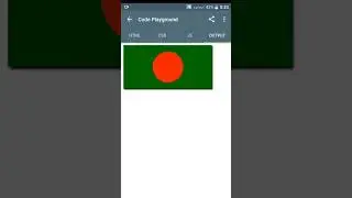 Design National flag using HTML CSS