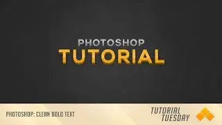 Clean Bold Text | Tutorial Tuesday #22 | Photoshop | SymmetryHD