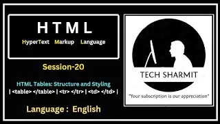 HTML Tables: Structure and Styling (Session-20) | HTML tutorial |