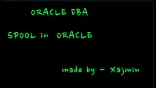 SPOOL in ORACLE