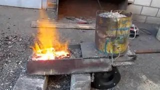 горение штыба в поршневой горелке