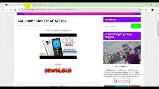 GDL Leader Flash File MT6261DA