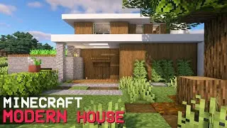 Minecraft: How to build a Simple Modern Survival House | Tutorial