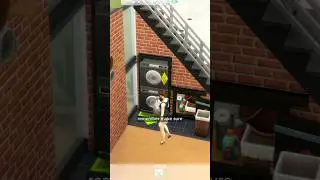 Did you know, you can put laundry under the stairs? in sims 4 