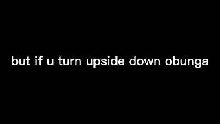 but if you turn upside down obunga: