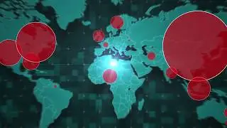 After Effects Template - World Map - USA Map Population Tracker - COVID-19 Coronavirus