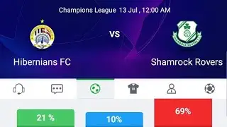 UEFA Champions League Hibernians FC vs Shamrock Rovers Live Match Today #kheladula_খেলাধুলা