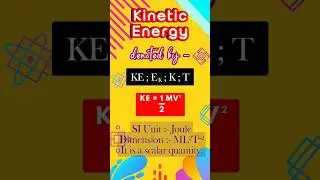 K for Kinetic energy ⚛