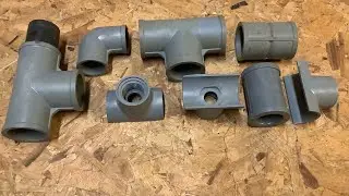 1950s - 1970s grey thin wall ABS pressure fittings.(2022)
